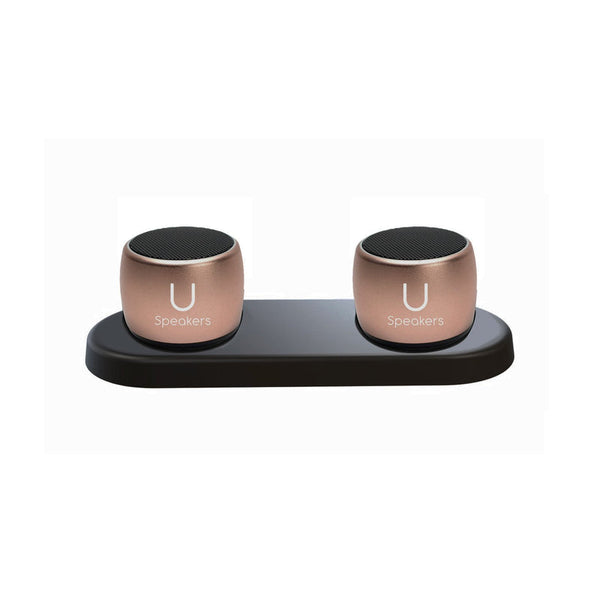 U Pro Speakers w/ Charging Base - Rose Gold